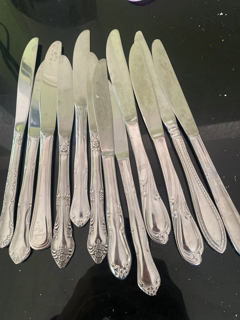 Set of 12 Silver-Plated Butter Knives