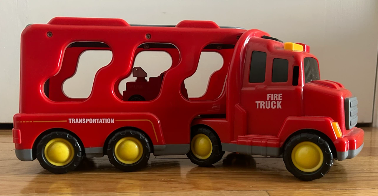 Red Fire Truck Transportation Toy - photo 2