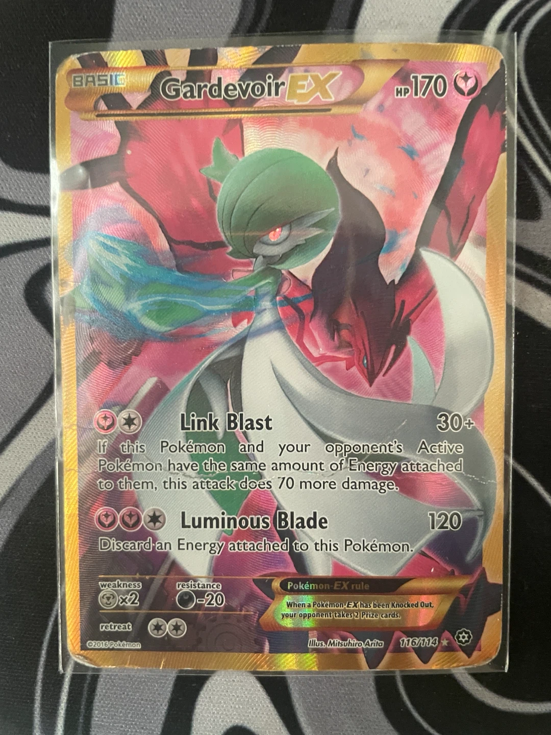 Pokemon Damaged Gardevoir EX  Trading Card