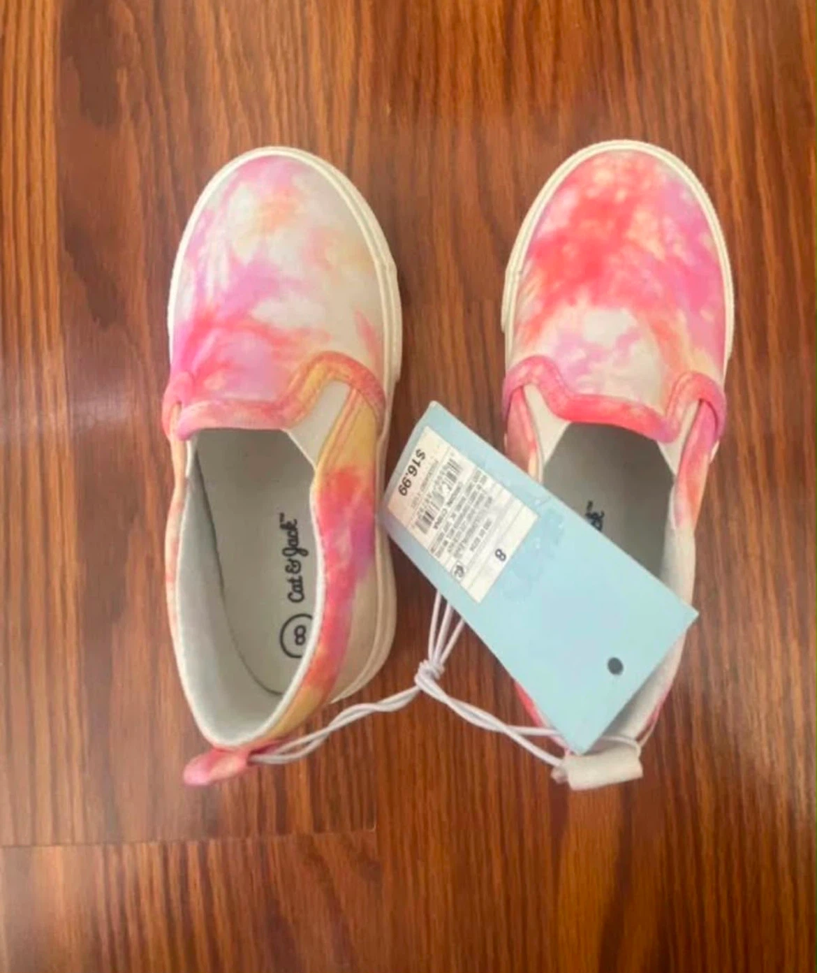 Cat & Jack Toddler Slip-On Shoes Tie Dye Size 8 - photo 2