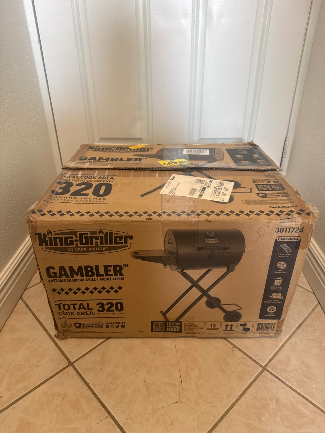 King-Griller Gambler Portable Charcoal Grill