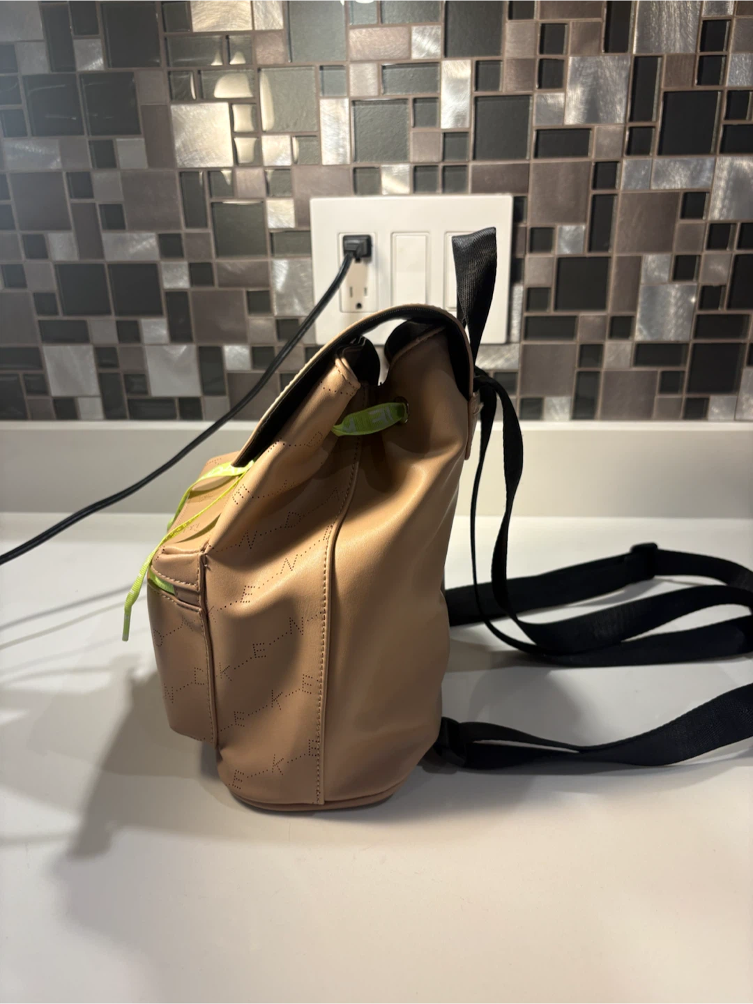 Kendall + Kylie Beige Mini Backpack - photo 2