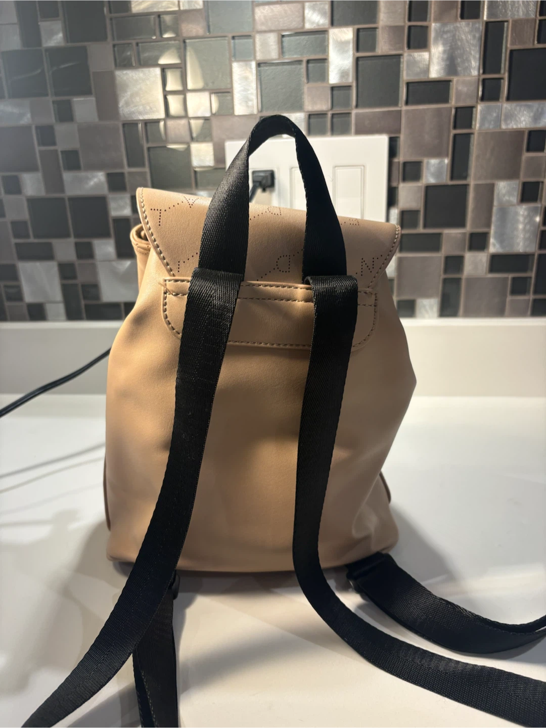 Kendall + Kylie Beige Mini Backpack - photo 3