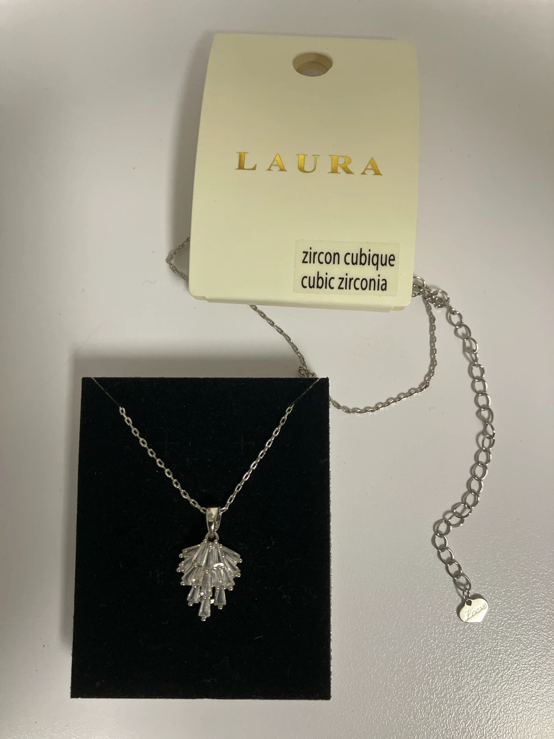 LAURA Cubic Zirconia Pendant Necklace - photo 2