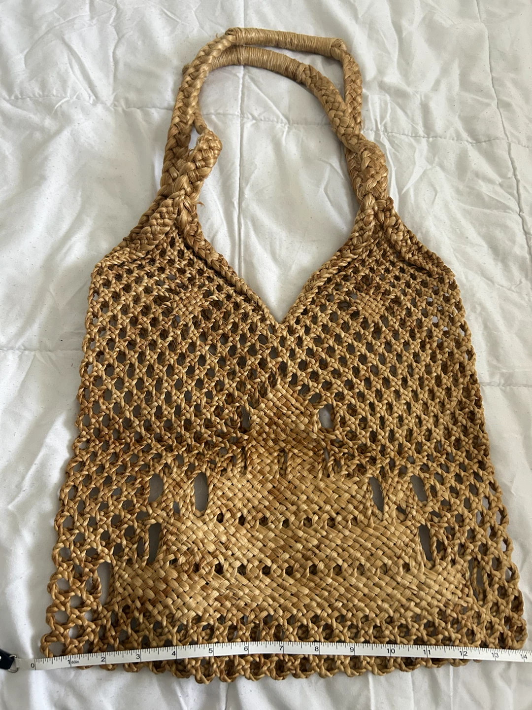 Woven Brown Tote Bag - photo 2