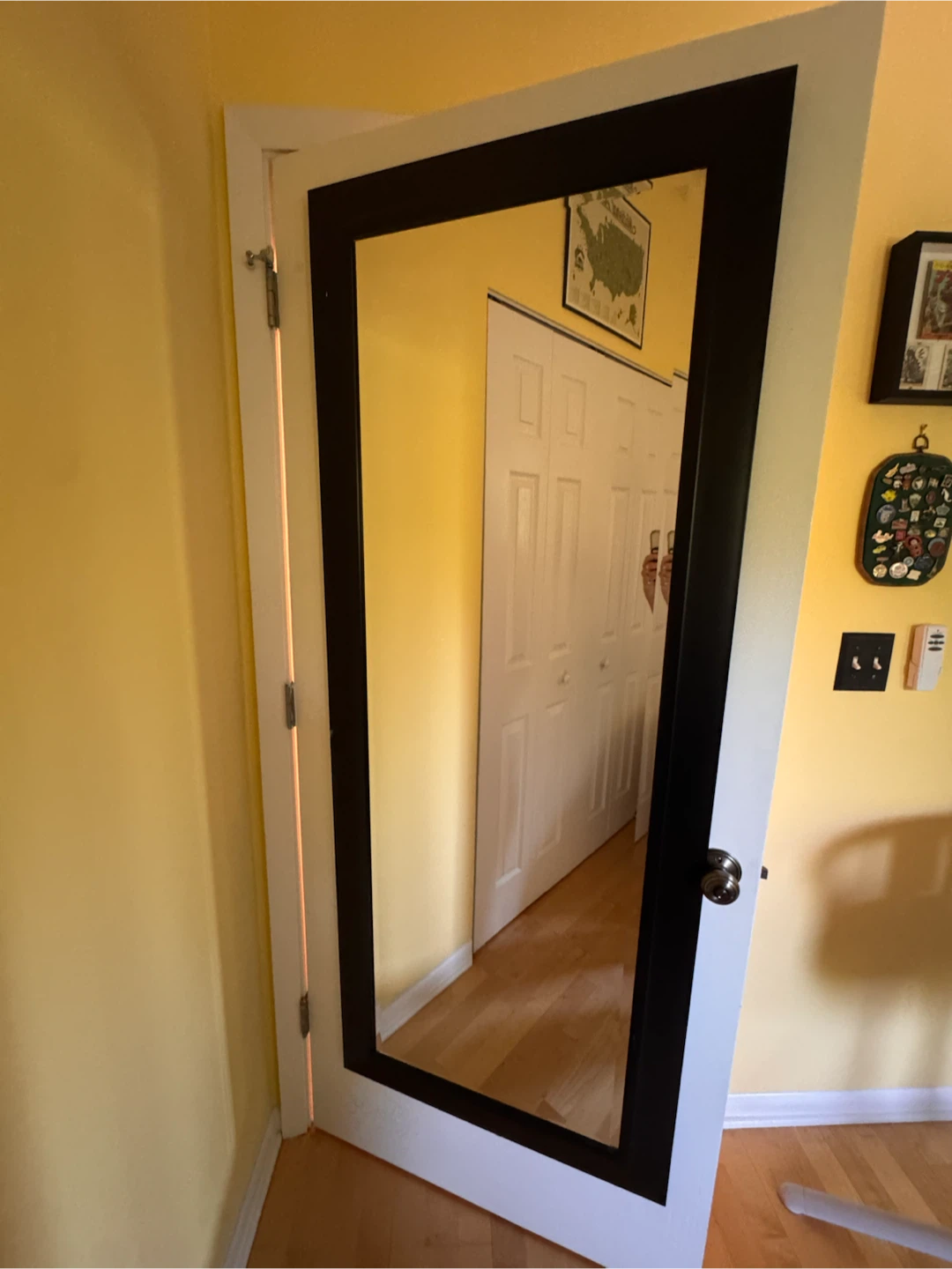 Full Length Mirror with Black Frame - photo 2