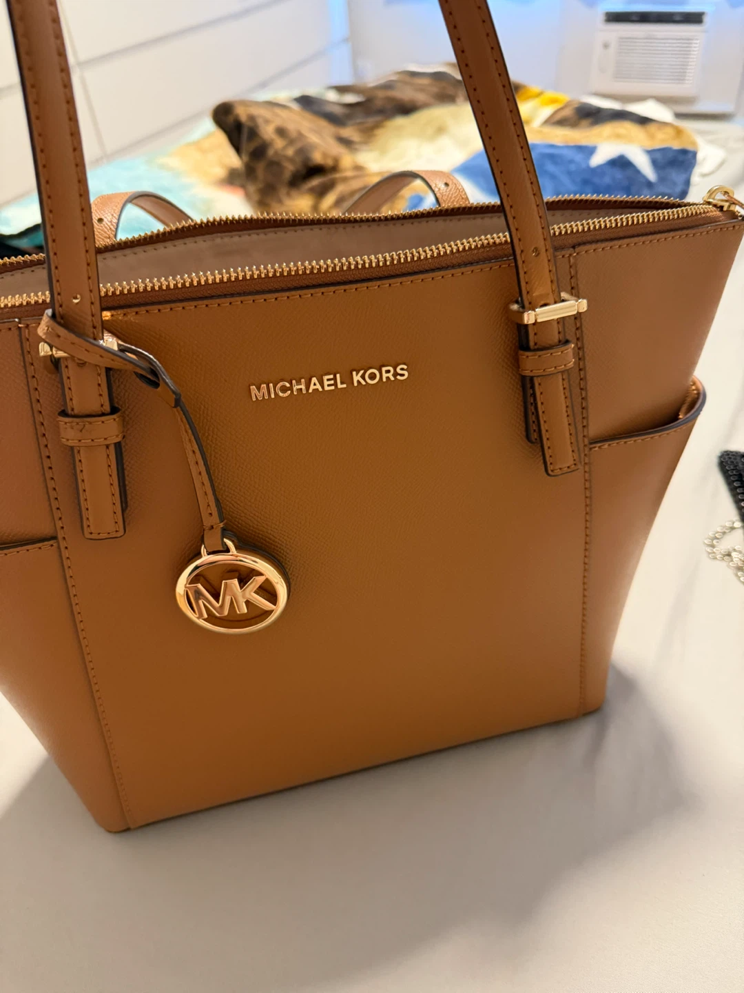 Michael Kors Tote Bag and Wallet Set - Tan