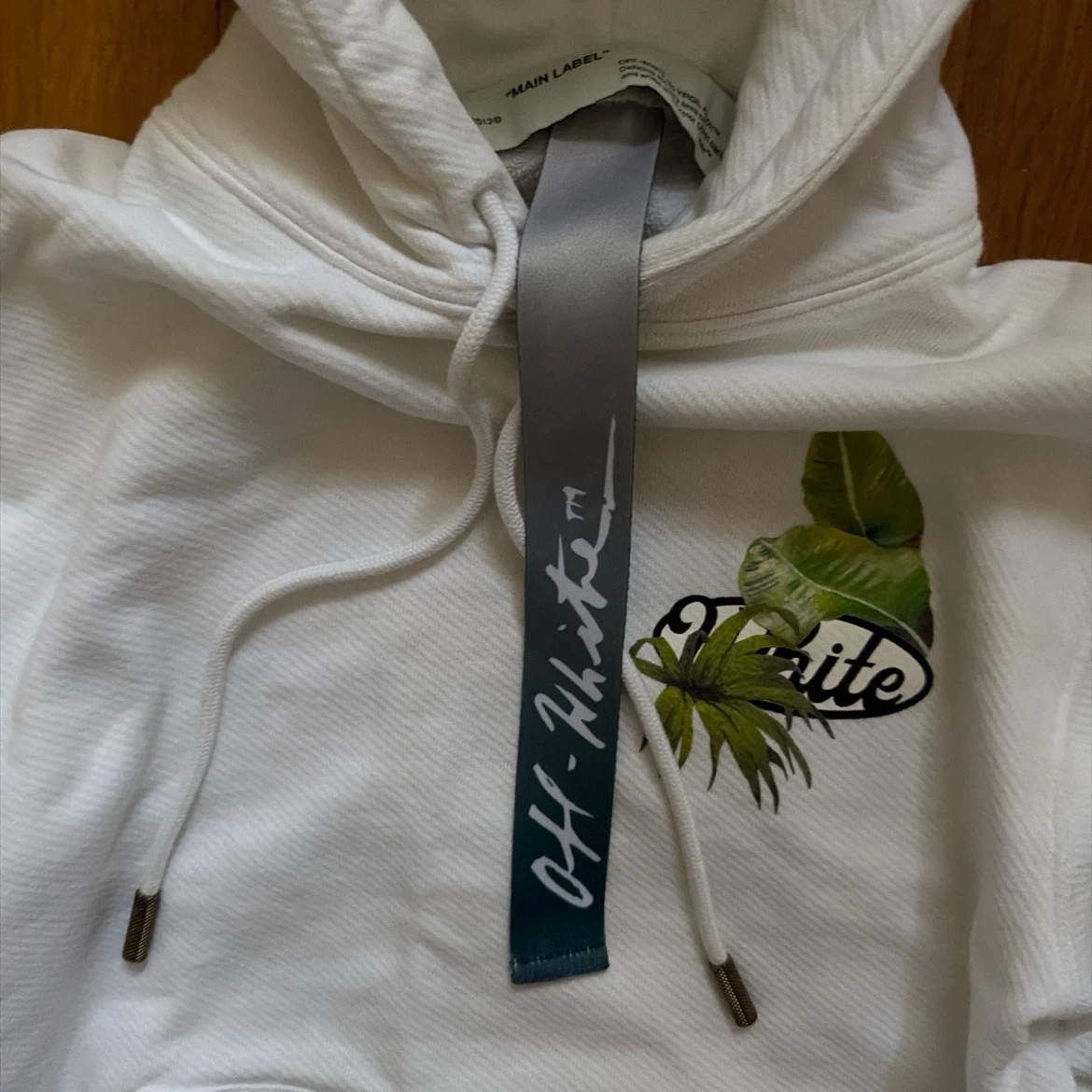 Off-White White "Main Label" Graphic Hoodie - photo 4