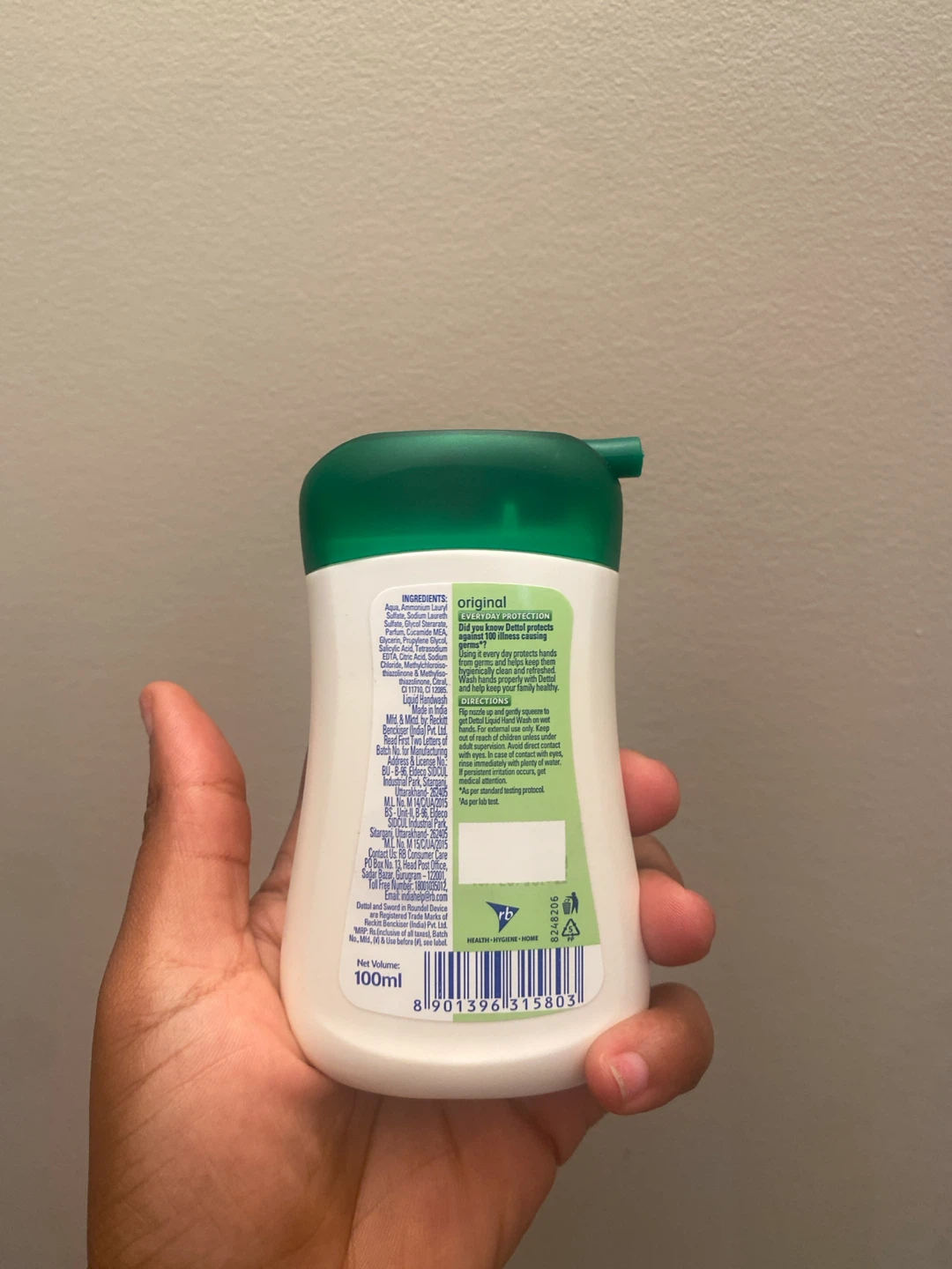 Dettol Original Squeezy Liquid Handwash 100ml - photo 2