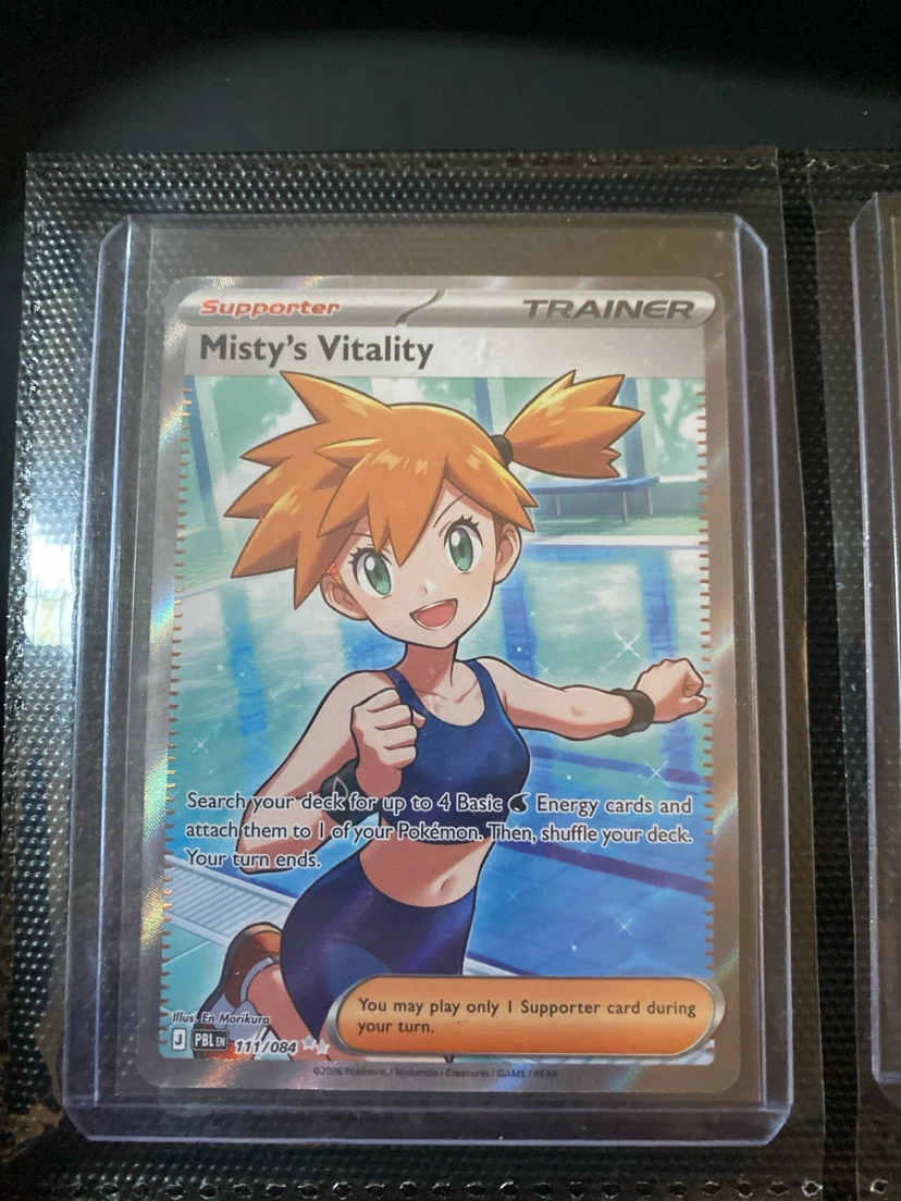 Pokemon TCG Misty's Vitality Trainer Card