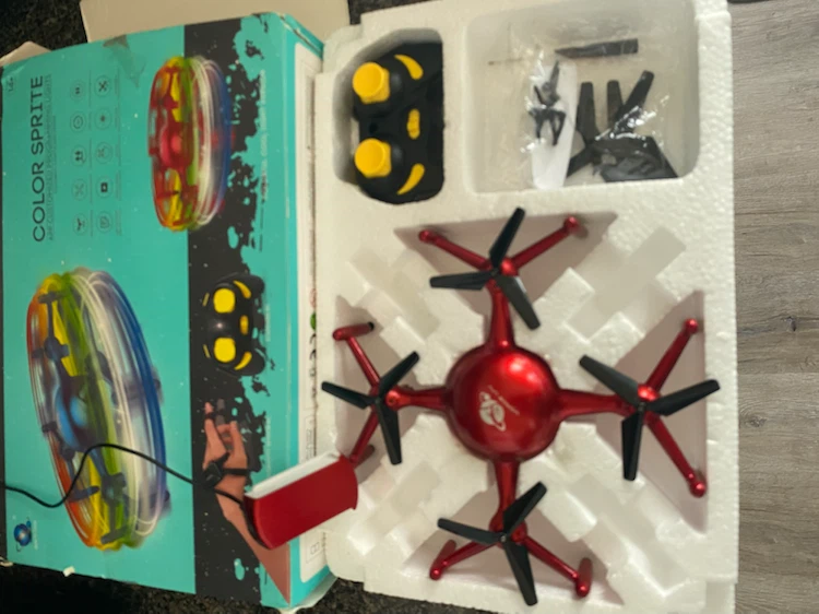 Color Sprite App Controlled Drone with Lights - photo 2