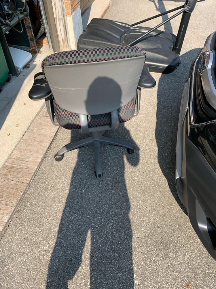 Office Chair with Checkerboard Pattern - photo 3
