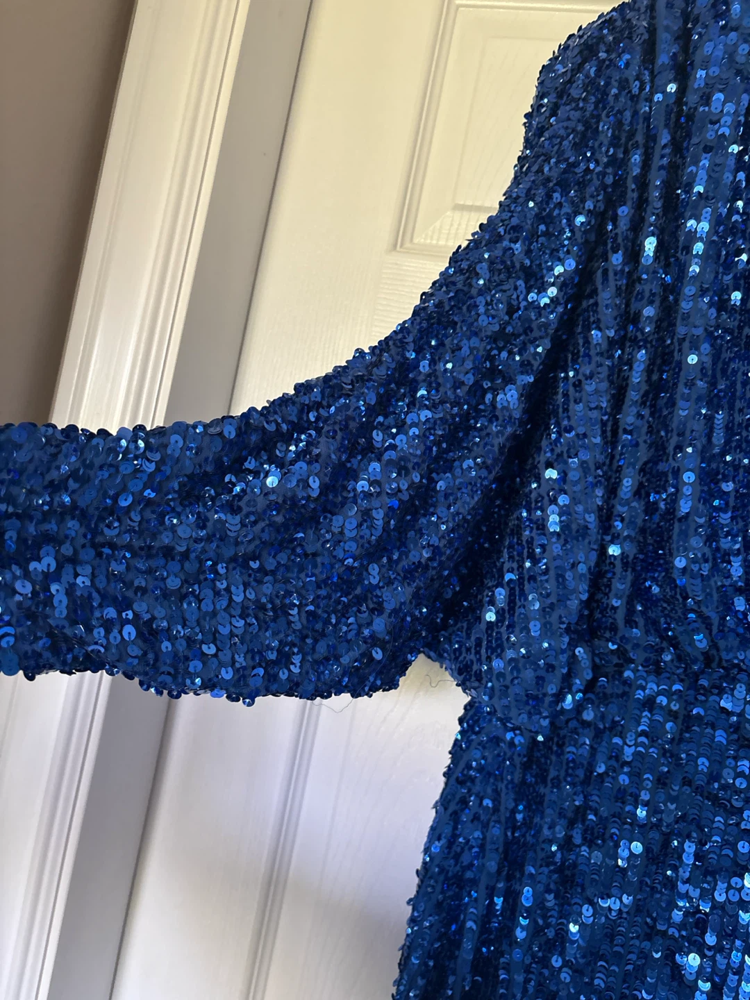 Royal Blue Sequin Dress size 14 - photo 2