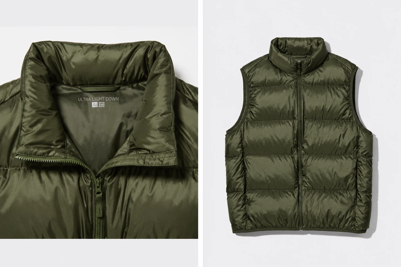 (NEW) Uniqlo Ultra Light Down Vest Olive Green M