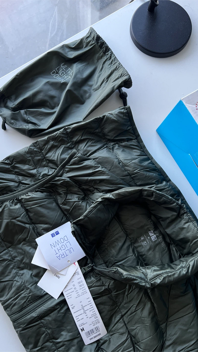 (NEW) Uniqlo Ultra Light Down Vest Olive Green M - photo 3
