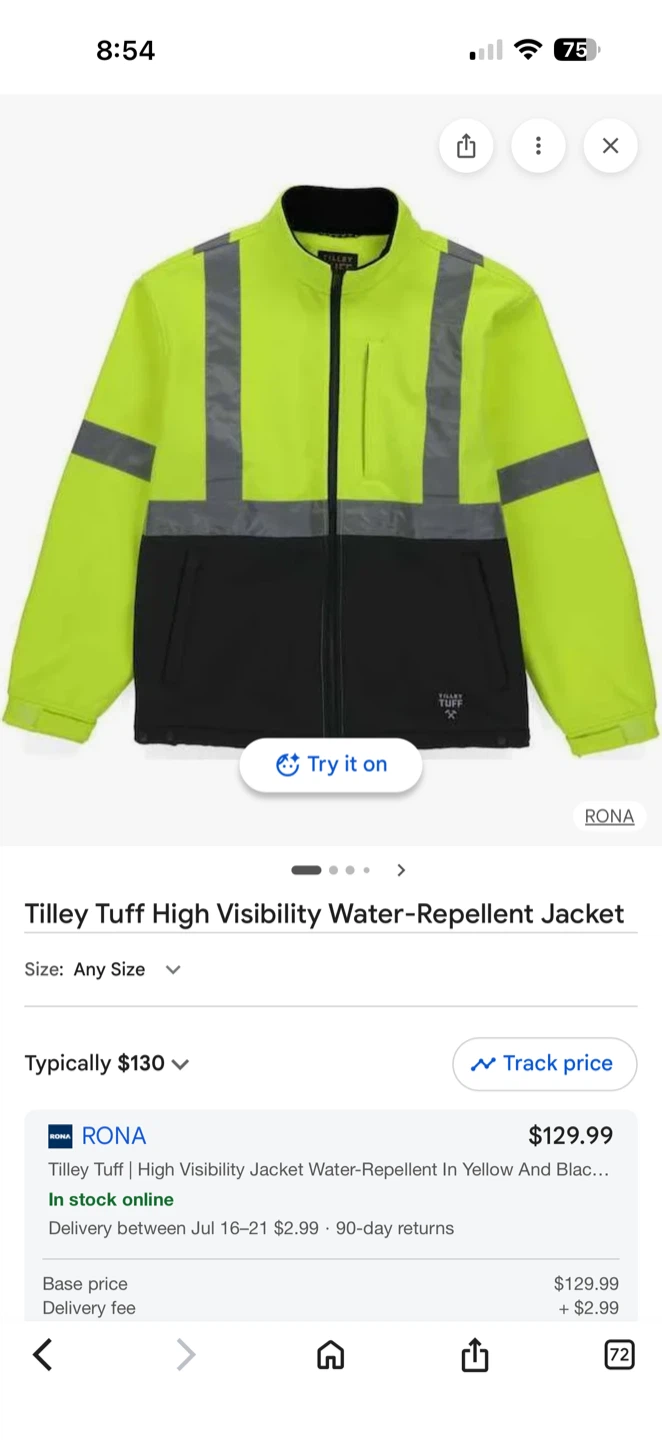 Tilley Tuff High Visibility Water-Repellent Jacket - photo 2