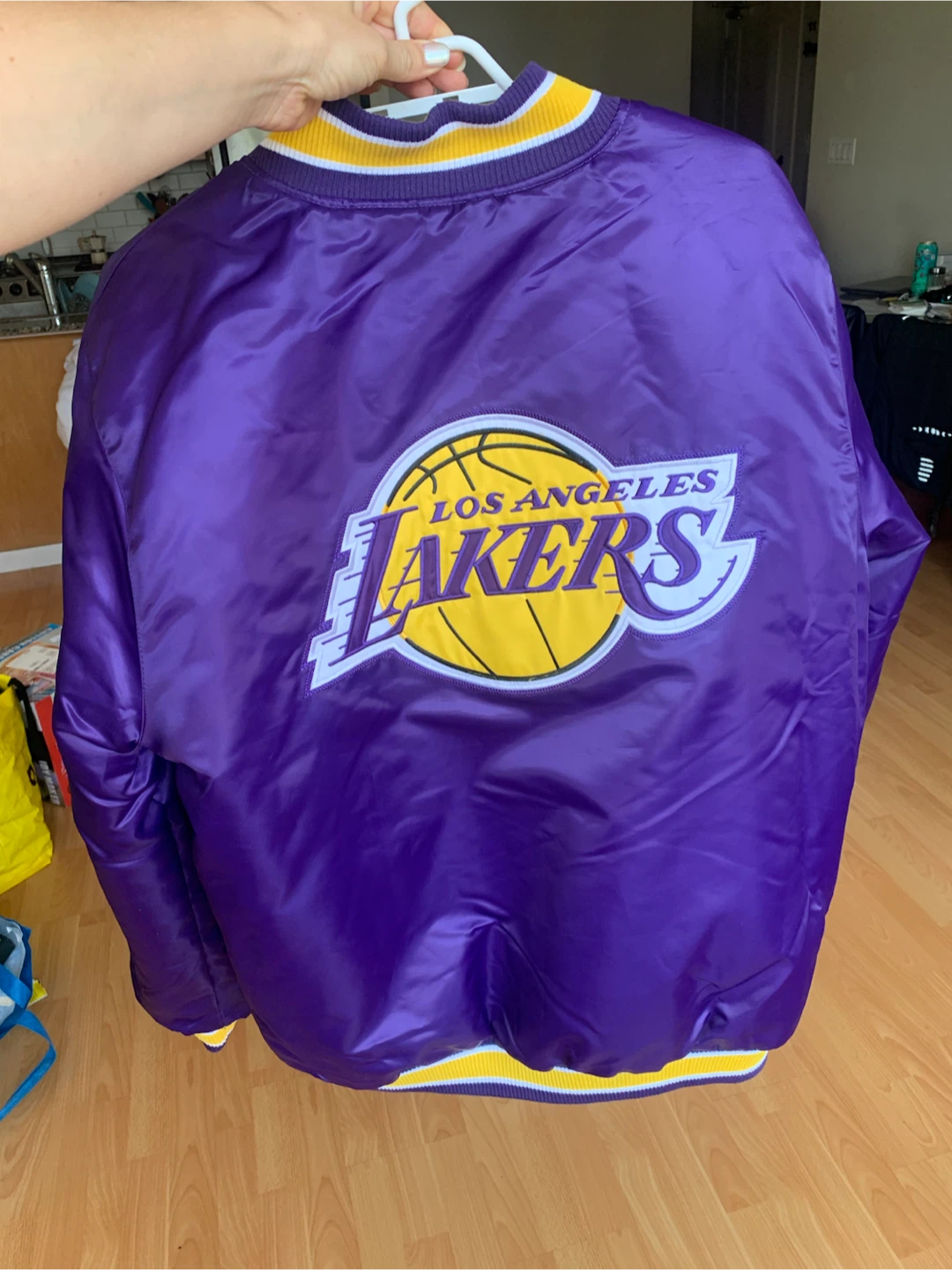 Starter Los Angeles Lakers Reversible Varsity Jacket - photo 4