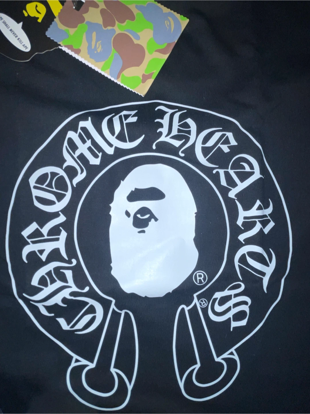 A Bathing Ape x Chrome Hearts Black T-Shirt Size S - photo 2