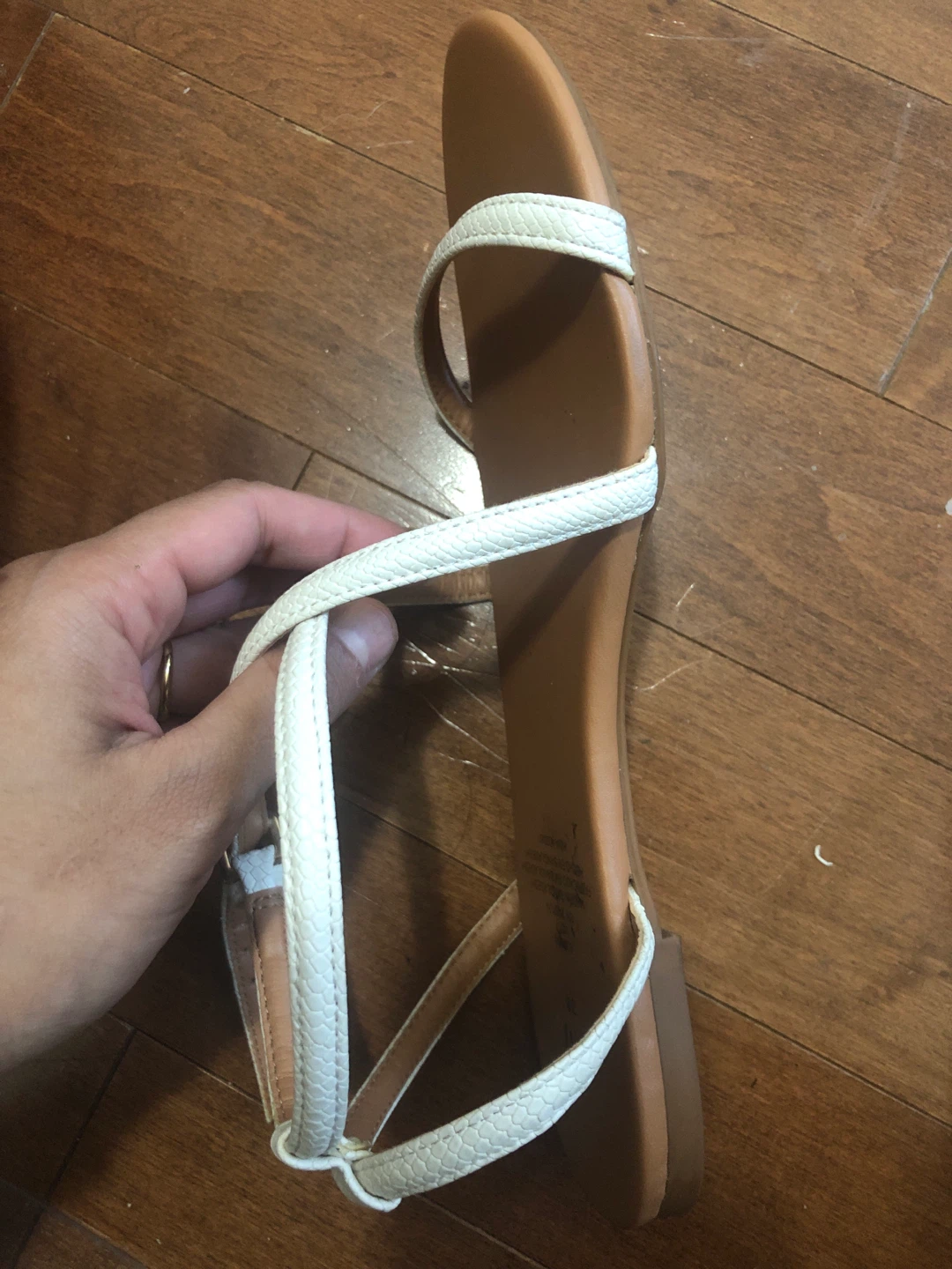 H&M White Strappy Flat Sandals - photo 2
