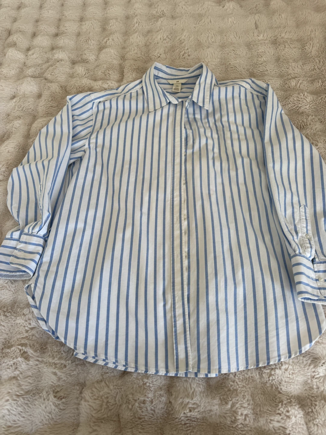 H&M Striped Button-Up Shirt