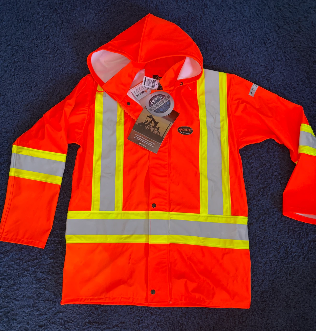 Pioneer Hi-Vis Waterproof Rain Jacket