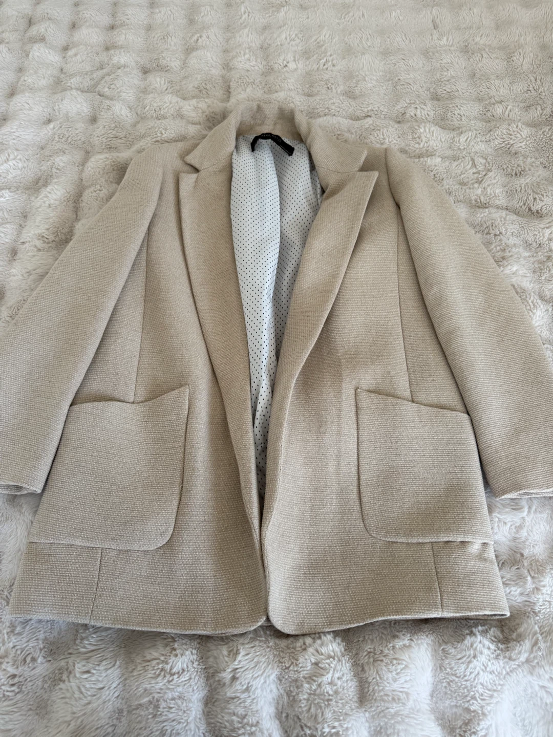 Zara Basic Collection Beige Blazer Jacket