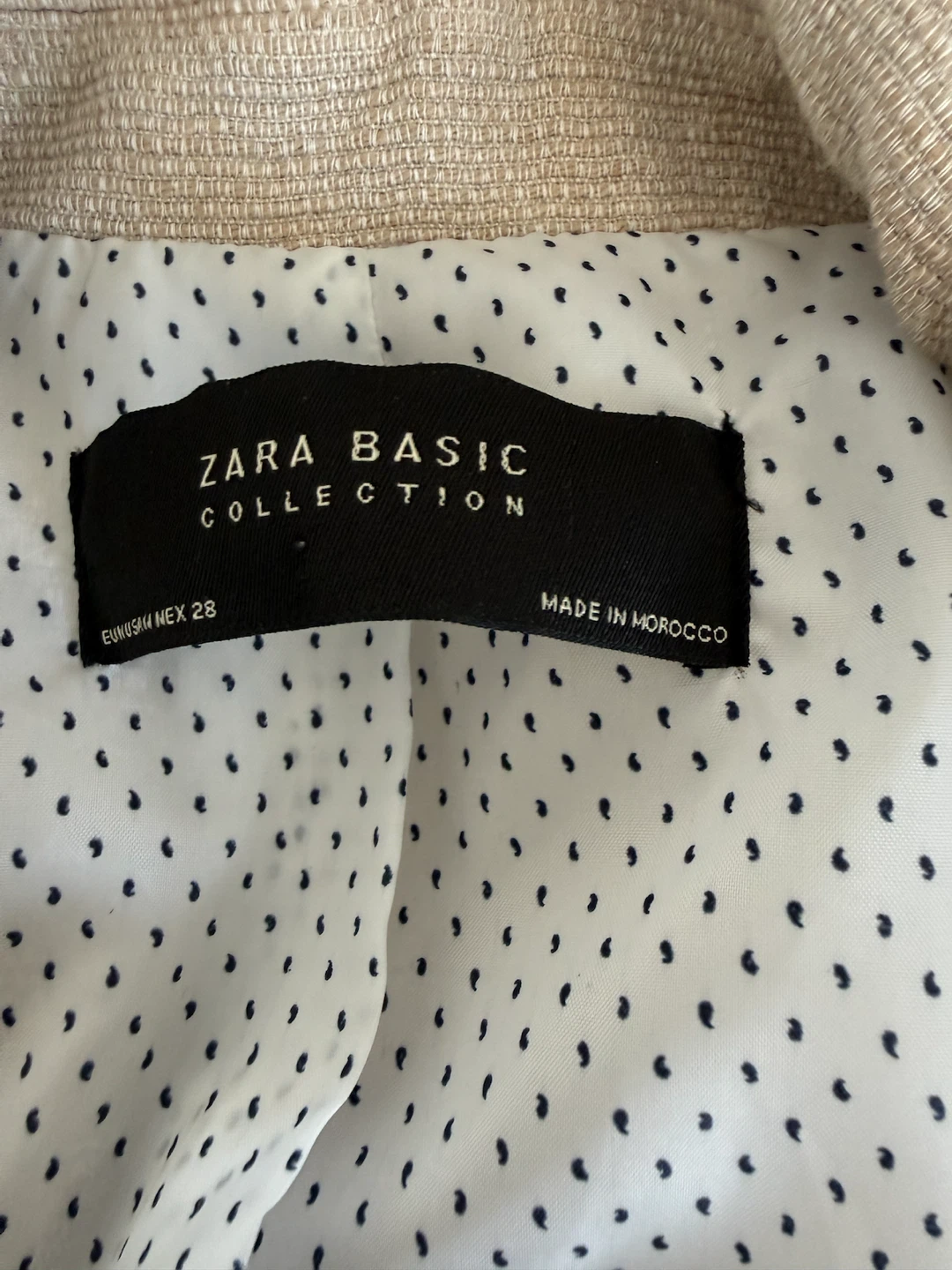Zara Basic Collection Beige Blazer Jacket - photo 3