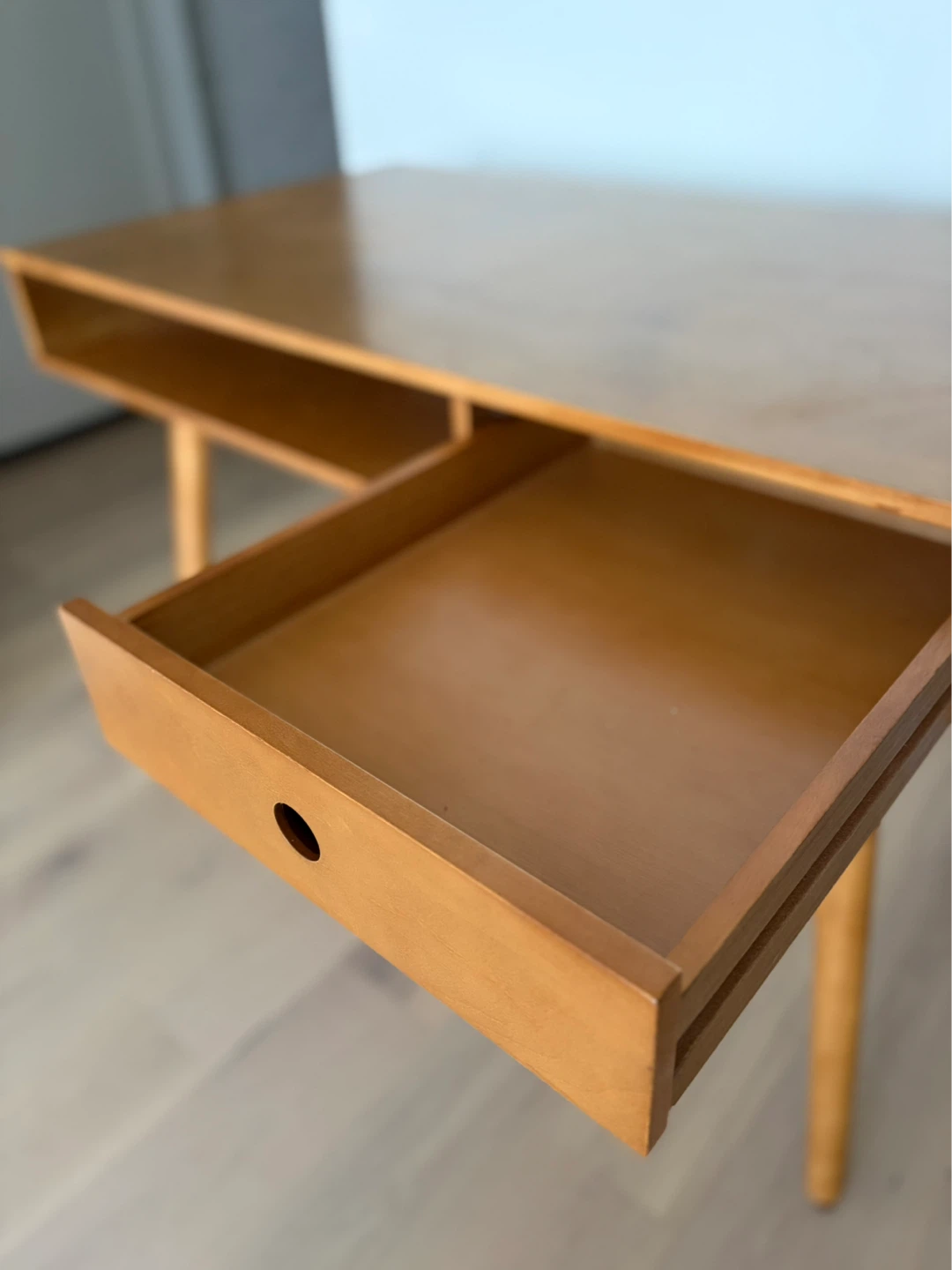 Mid-Century Modern Desk - Acacia - photo 5