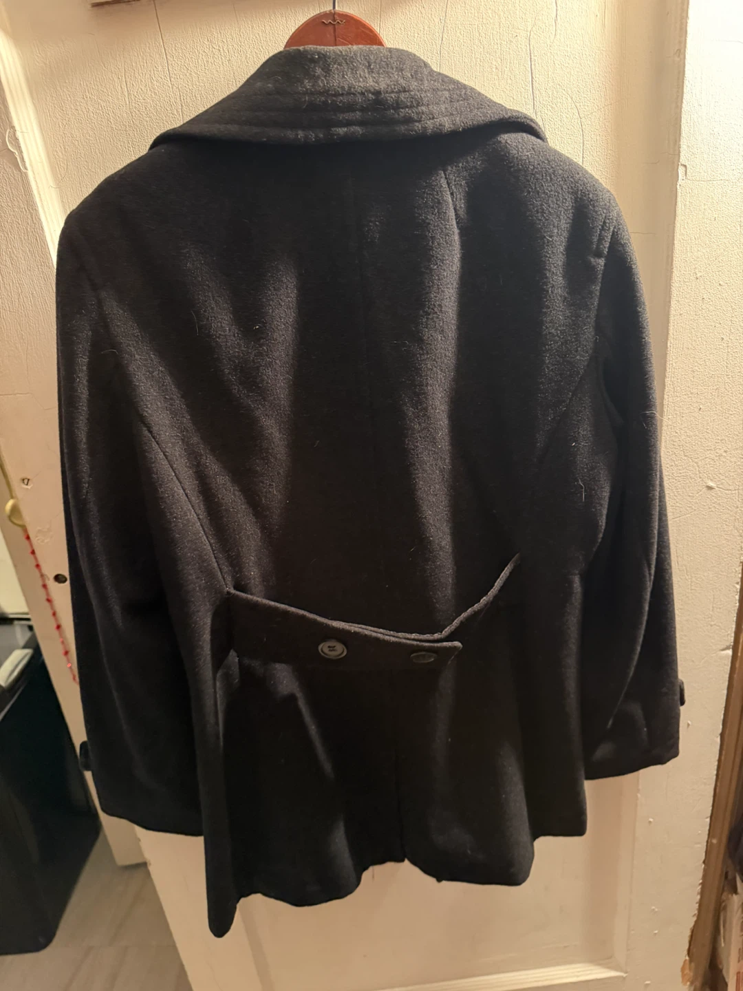 Donnybrook Black Wool Blend Coat Size 12 - photo 5