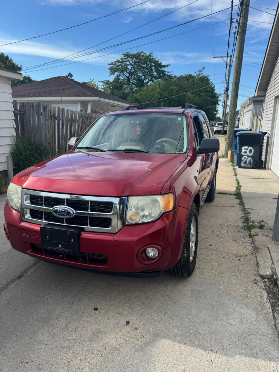 Red Ford Escape SUV
