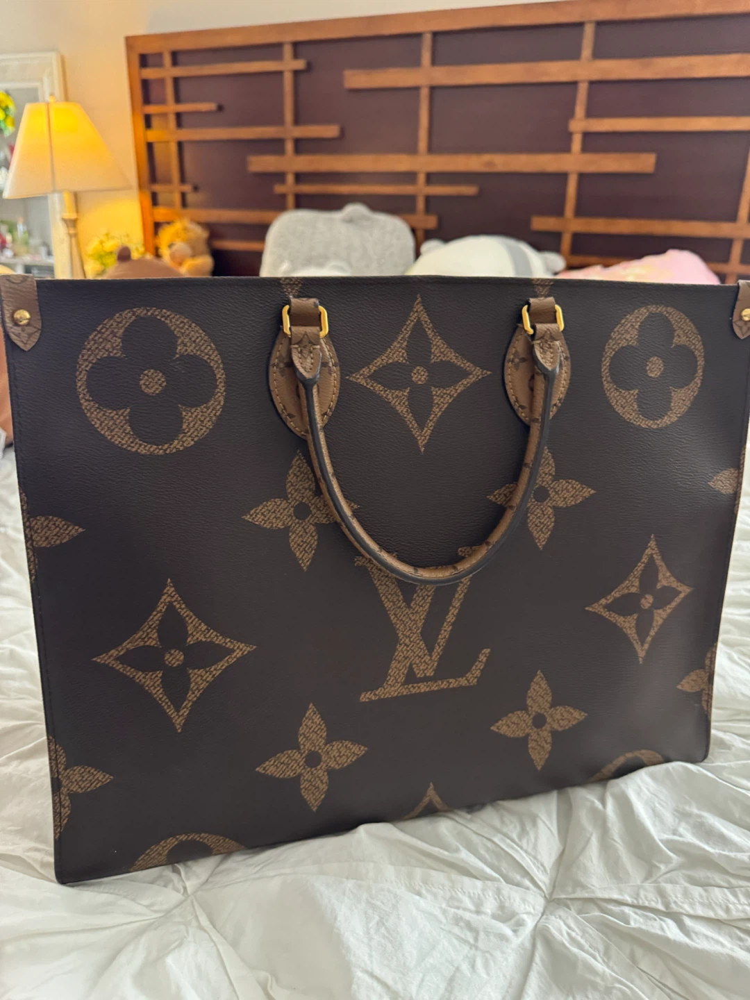 Louis Vuitton OnTheGo GM Monogram Reverse Tote Bag