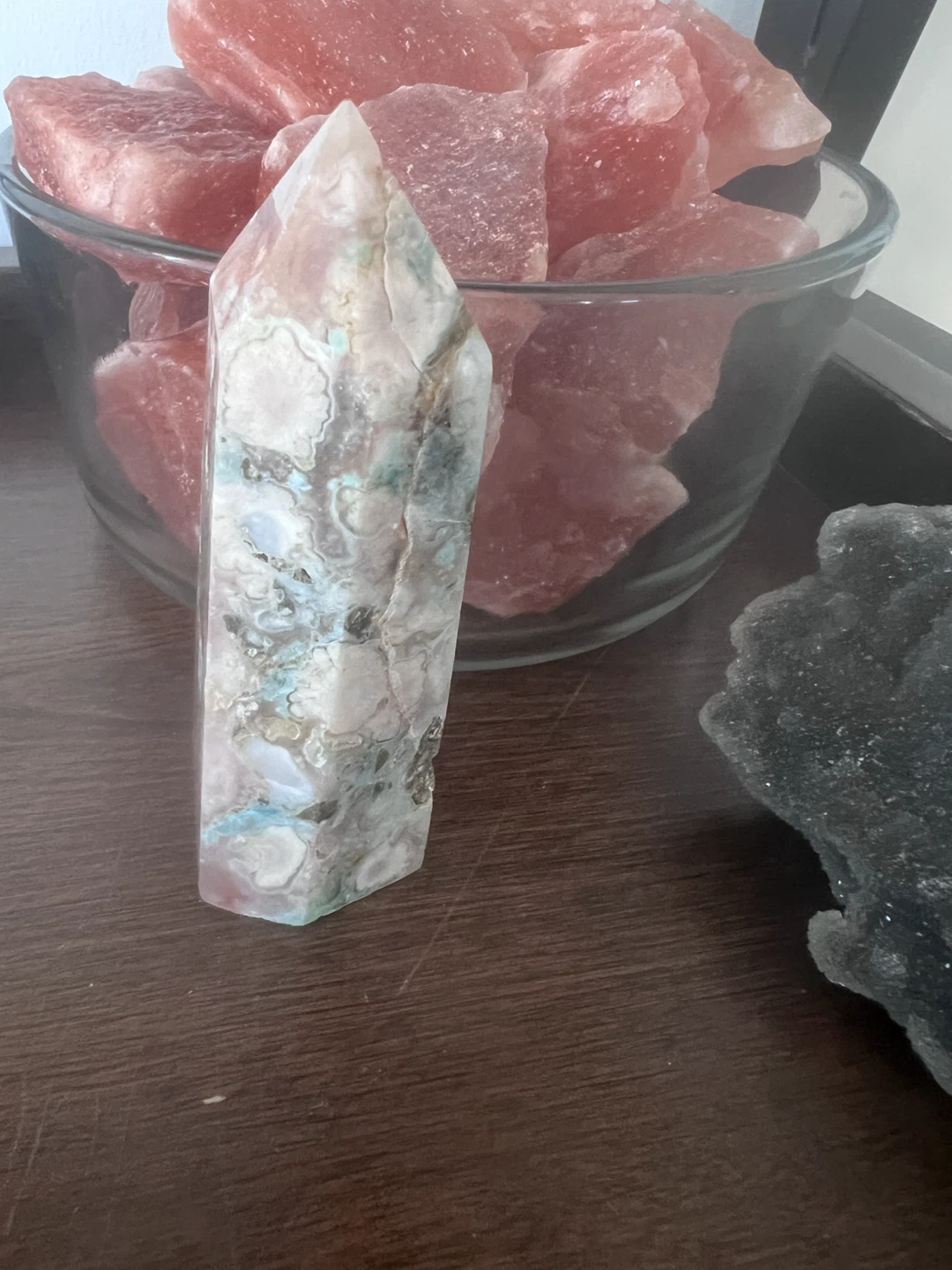 GREEN FLOWER AGATE MINI TOWEr - photo 3