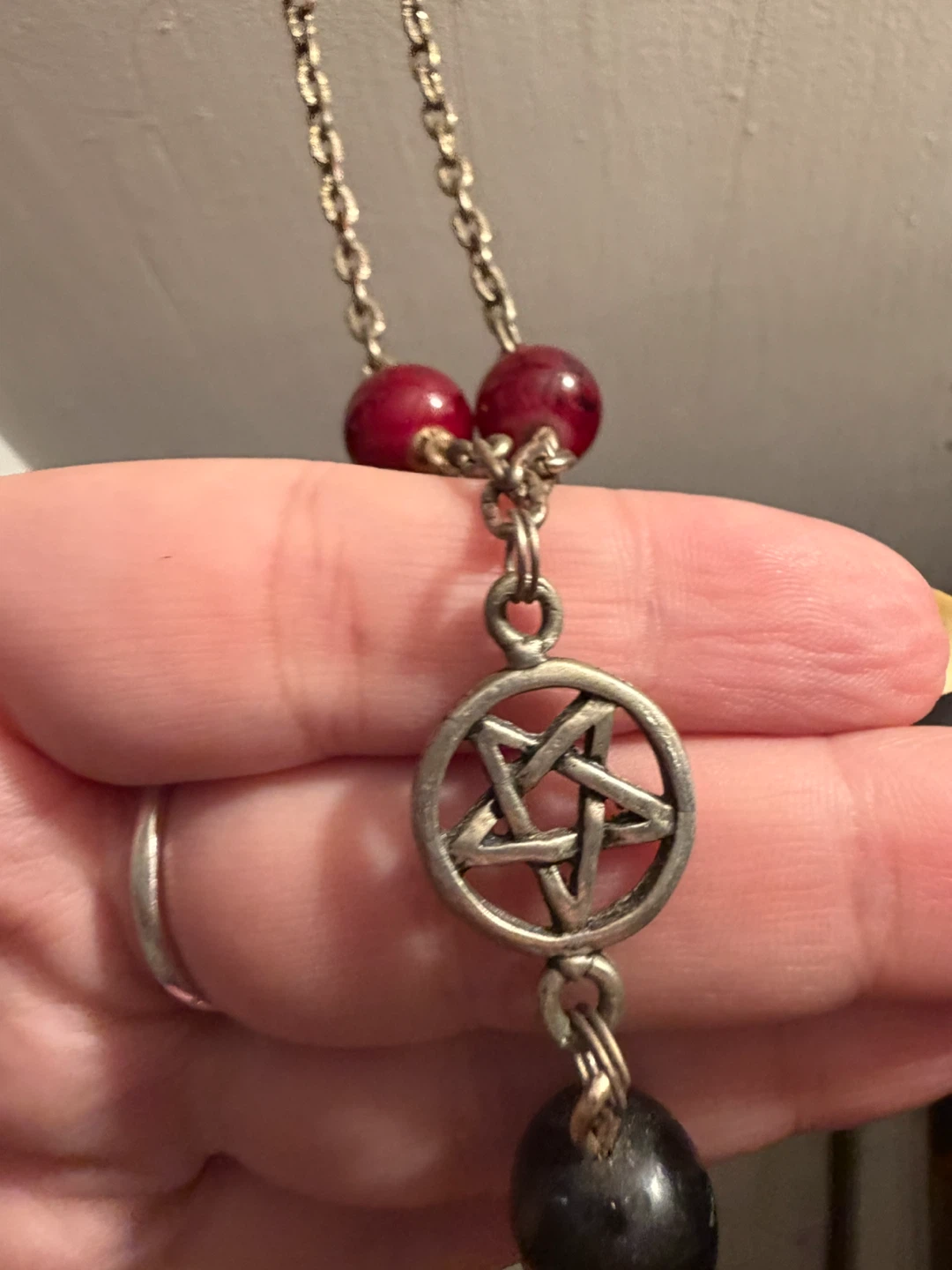 Pentagram and Inverted Cross Necklace - photo 3
