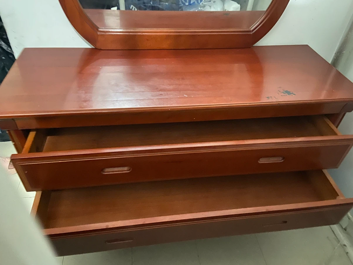 Wooden Dresser with Mirror - photo 5