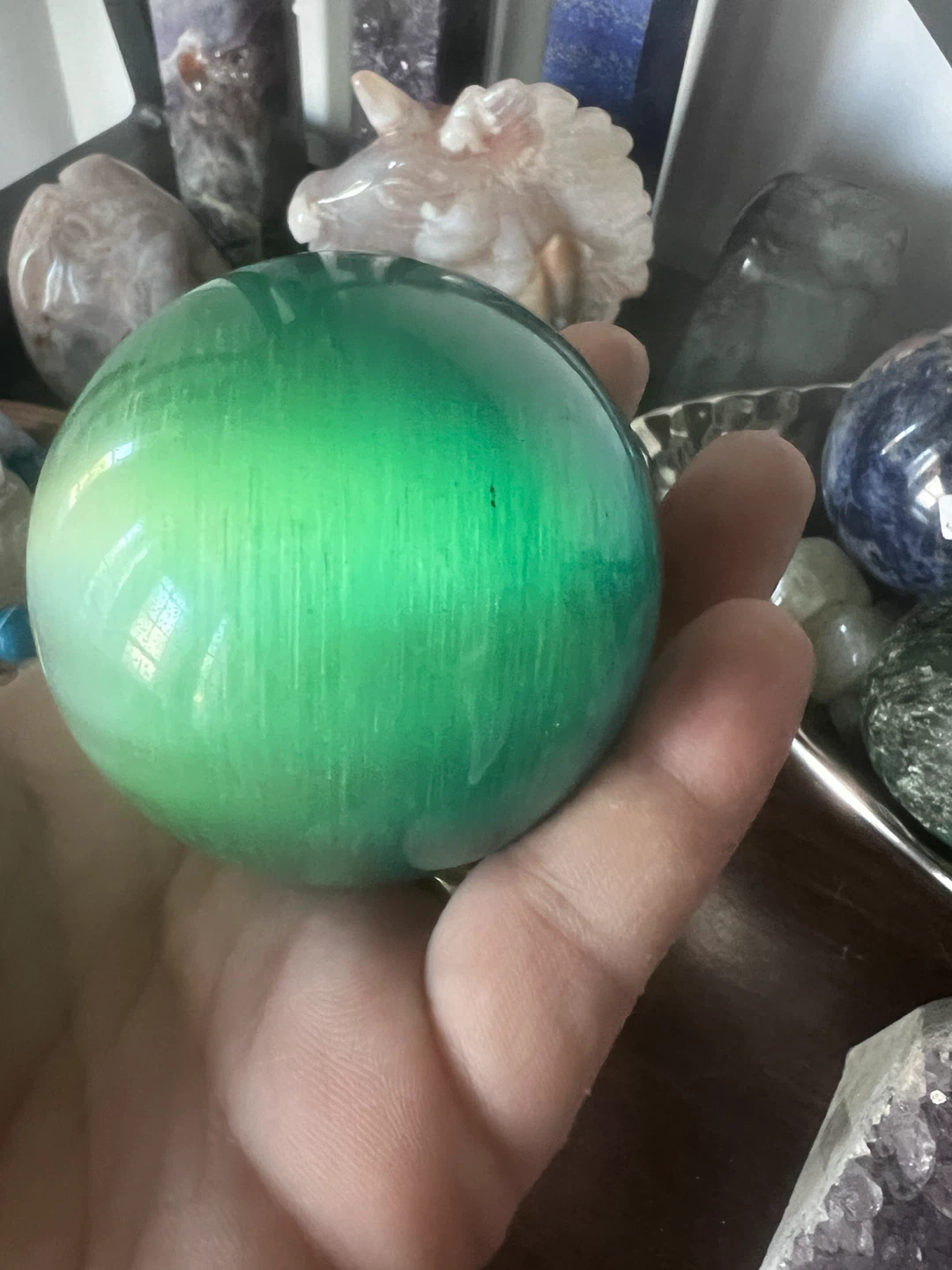 GALAXY TIGER EYE SPHERE - photo 5