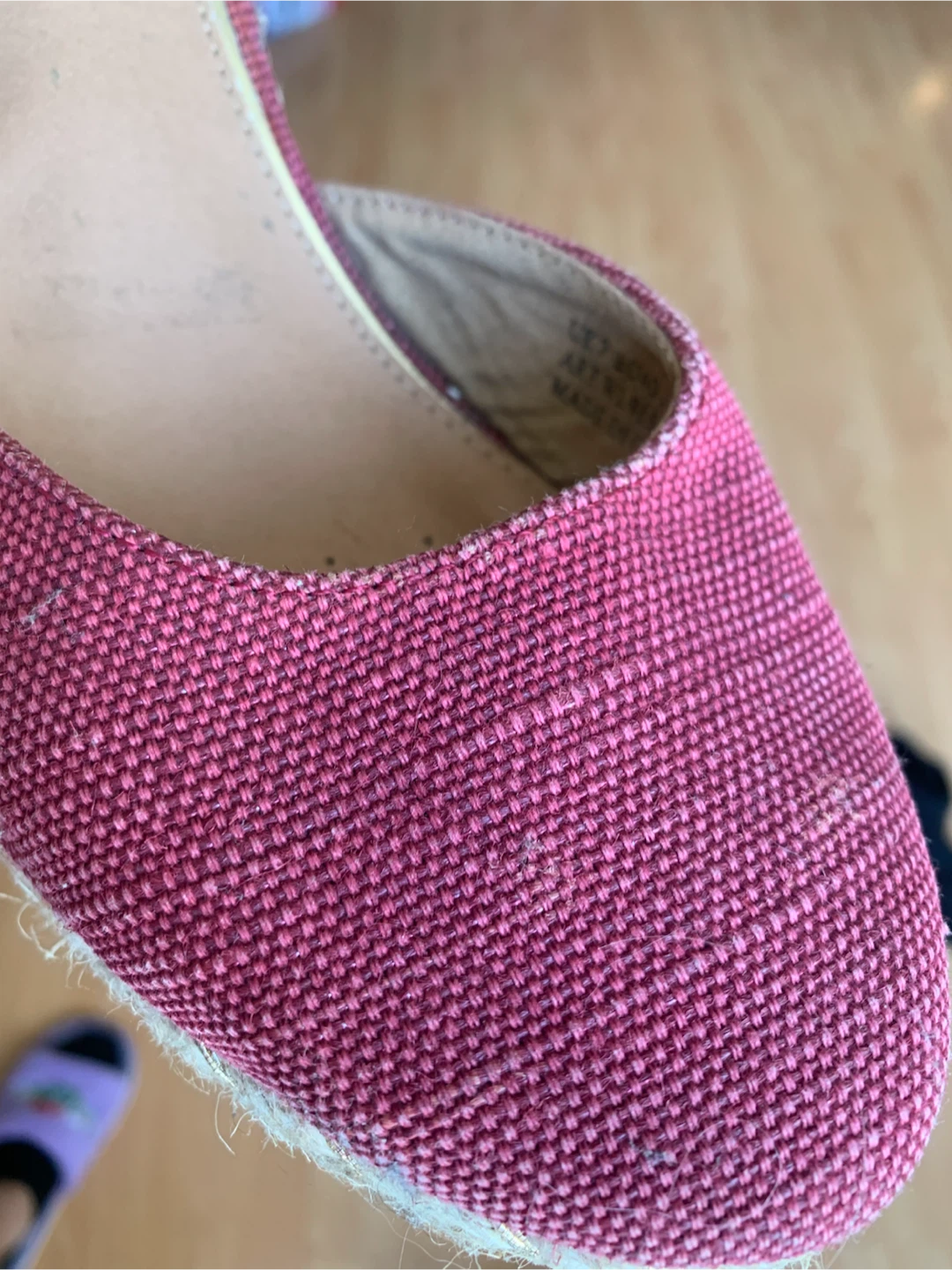 Wrangler Pink Espadrille Wedge Shoes Size 40 - photo 3