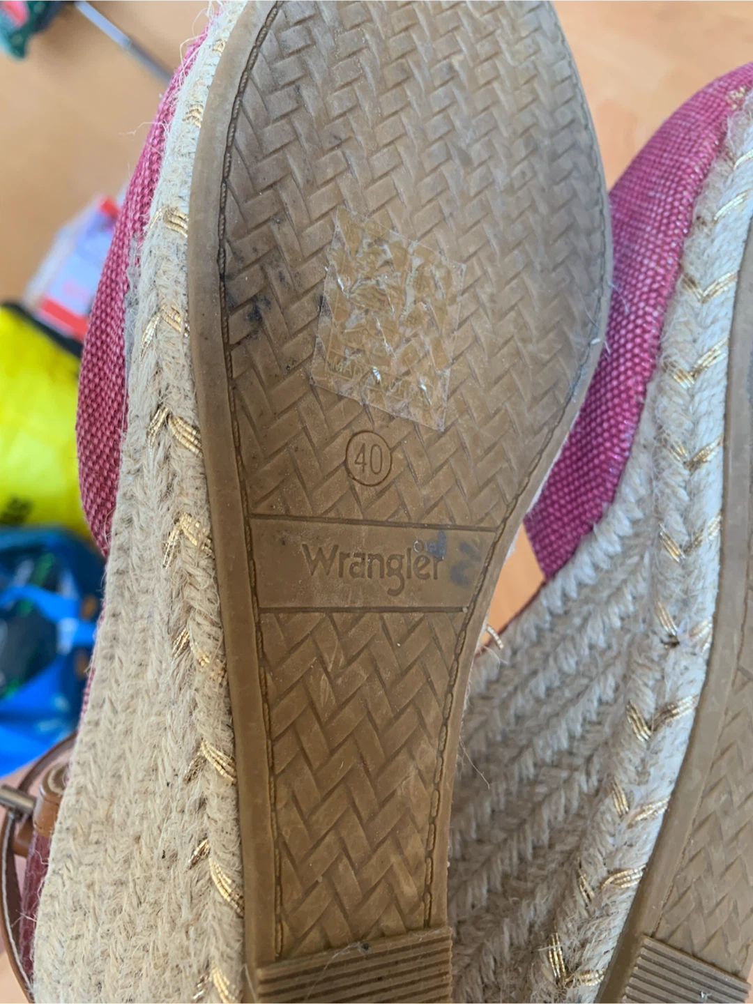 Wrangler Pink Espadrille Wedge Shoes Size 40 - photo 4