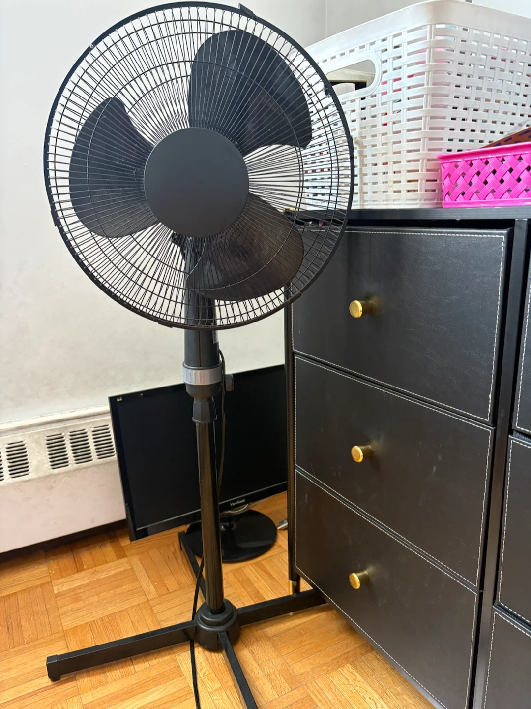 Black Standing Fan