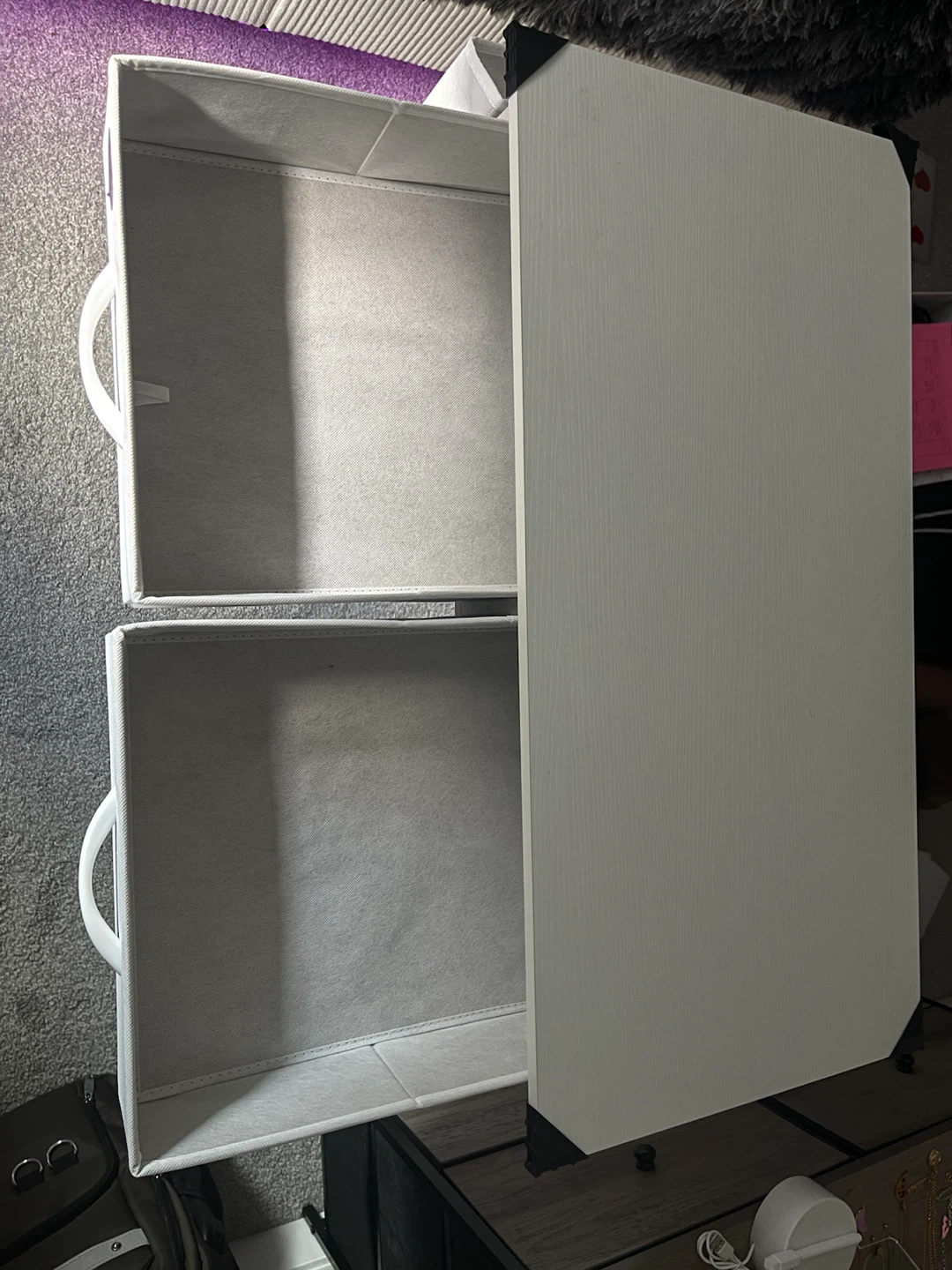 White Desk with 2 Storage Drawers - photo 4