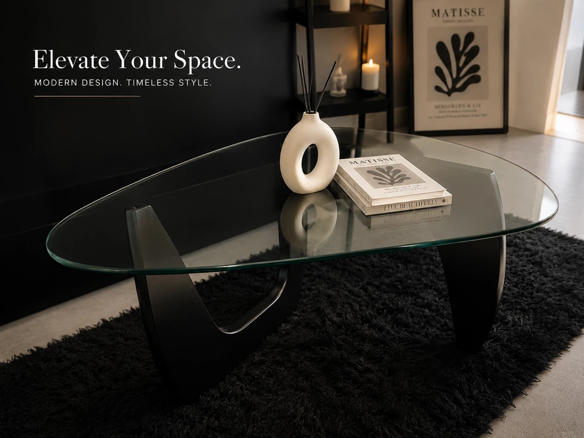 Glass Top Coffee Table - photo 2