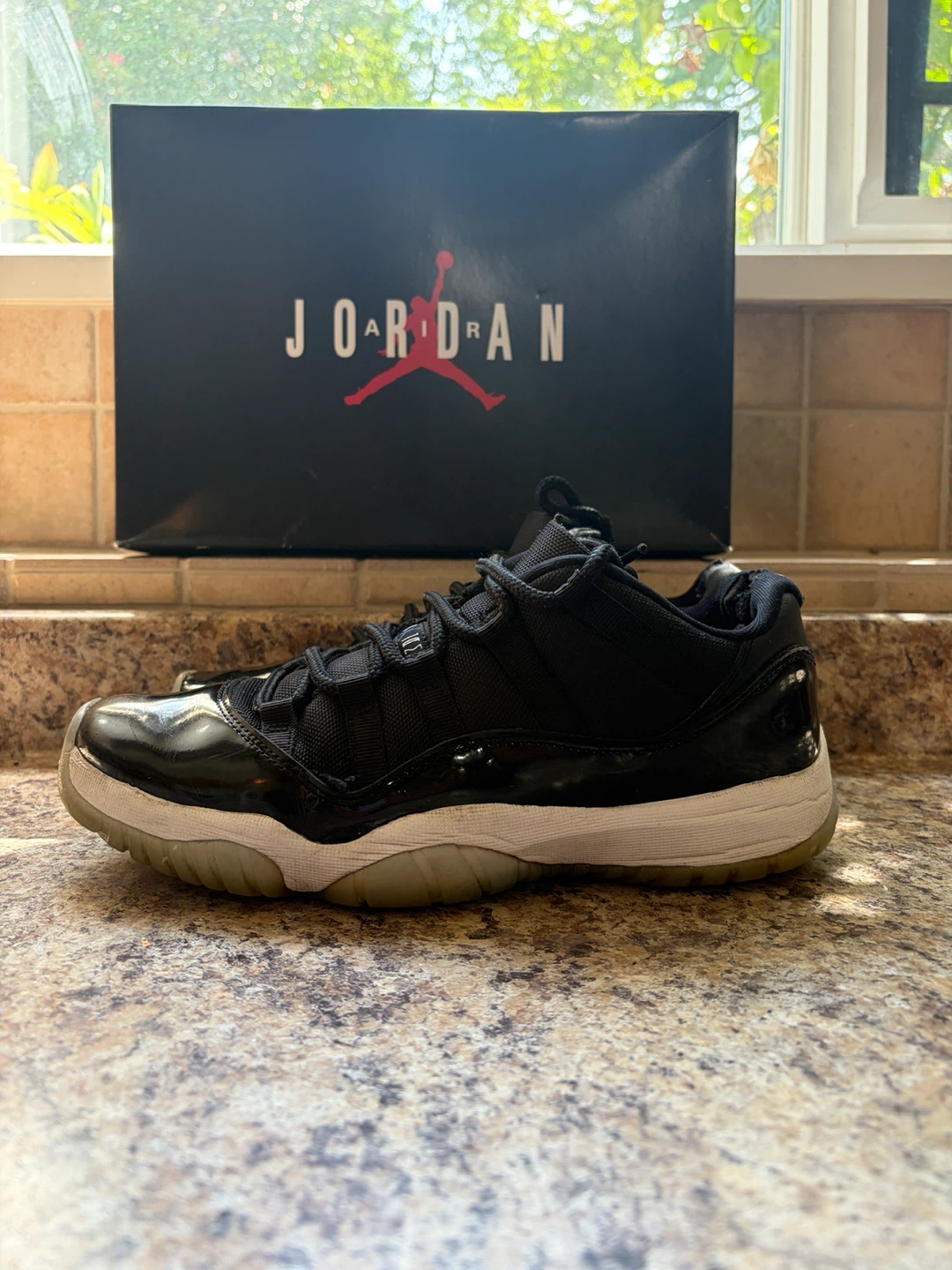 Jordan 11 Black Patent Leather Sneakers - photo 3