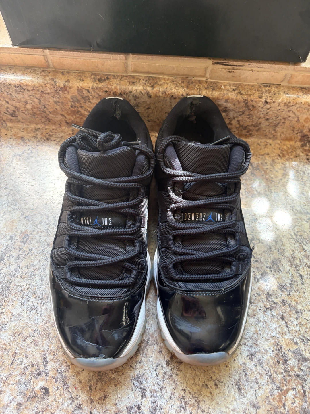 Jordan 11 Black Patent Leather Sneakers - photo 4