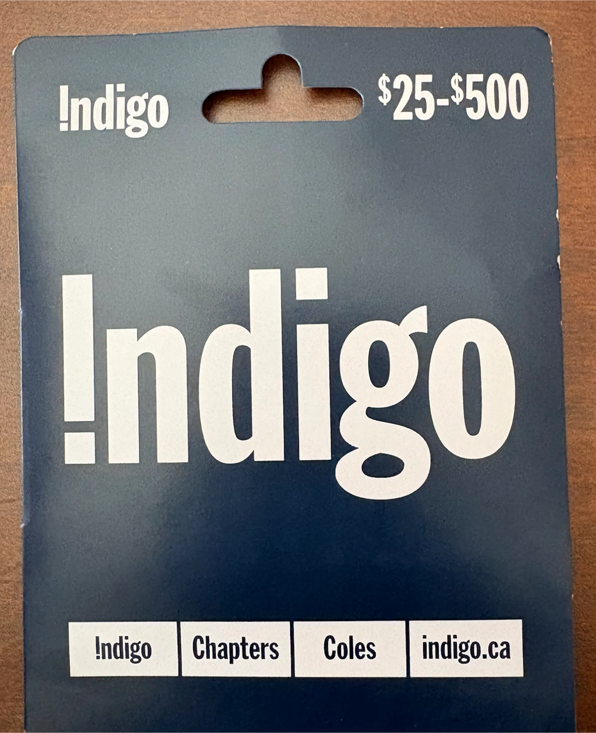 $25 Indigo gift card (New) (Selling for for $10)