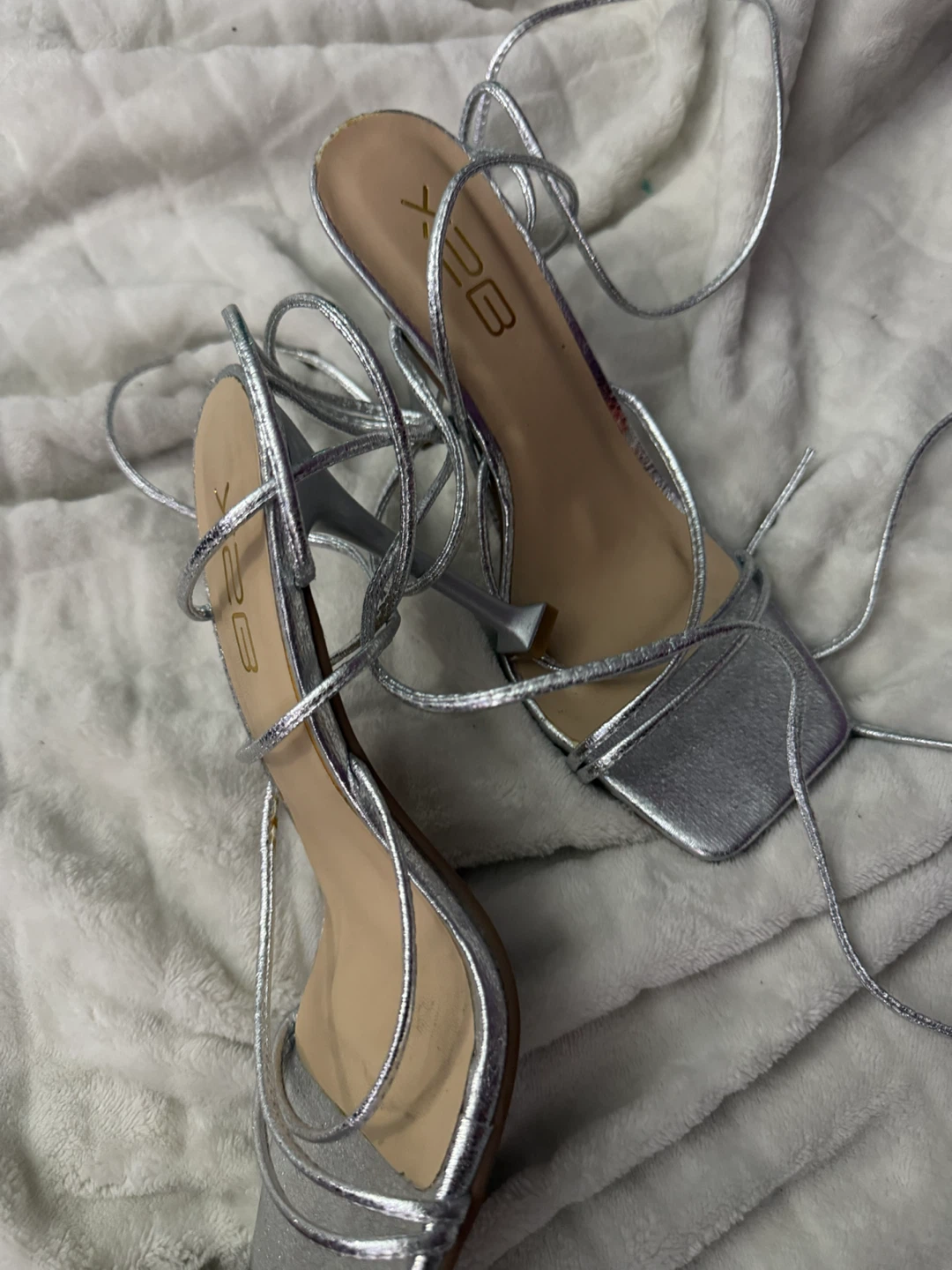 Fashion Nova Gold Strappy Heels - photo 4