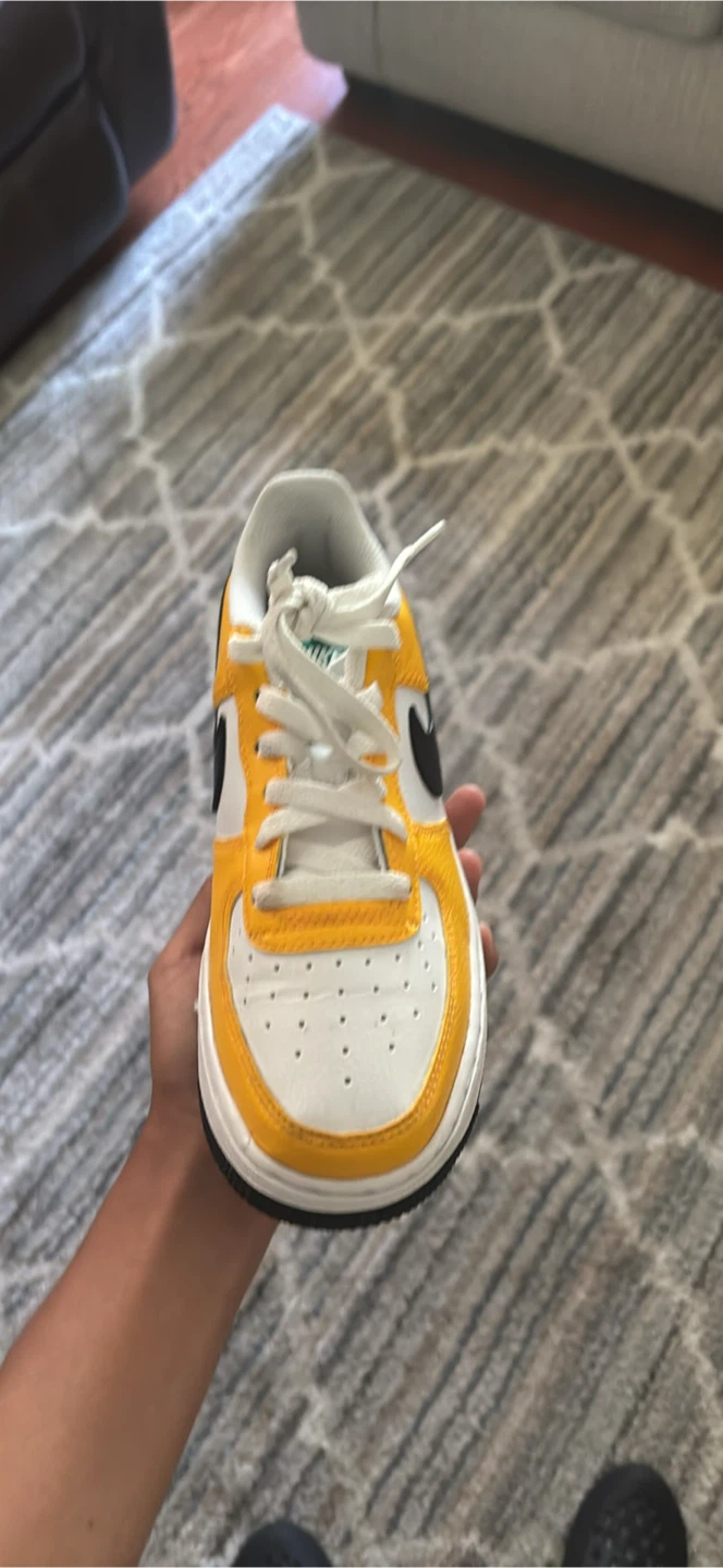 Nike Air Force 1 Low Yellow White Green - photo 4