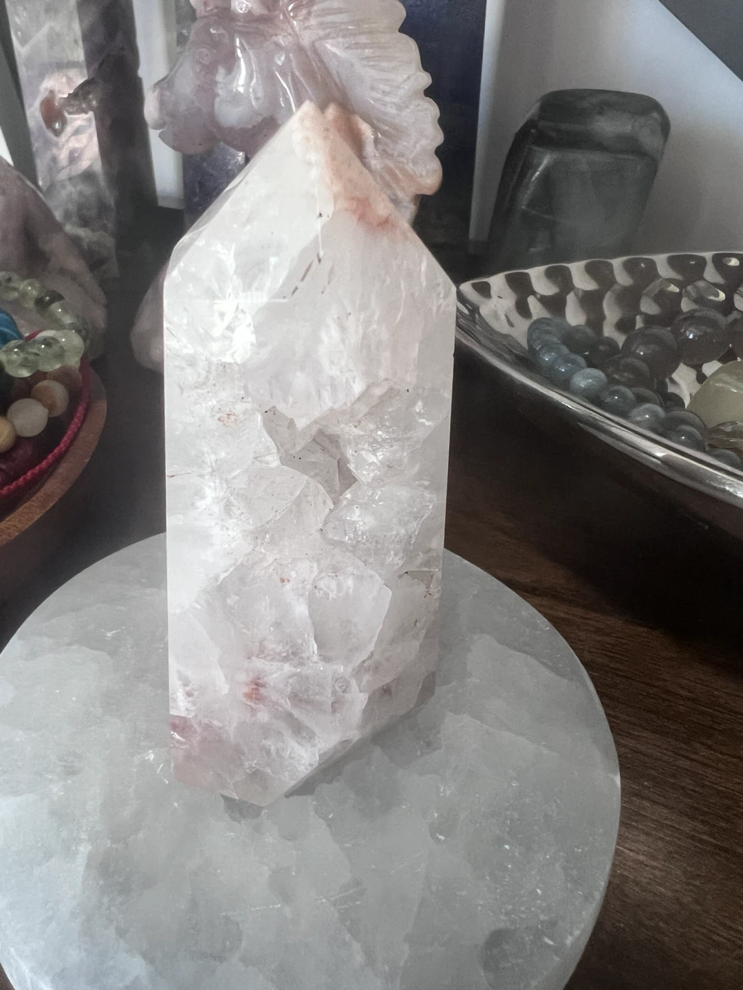PINK AMETHYST DRUZY MINI TOWER