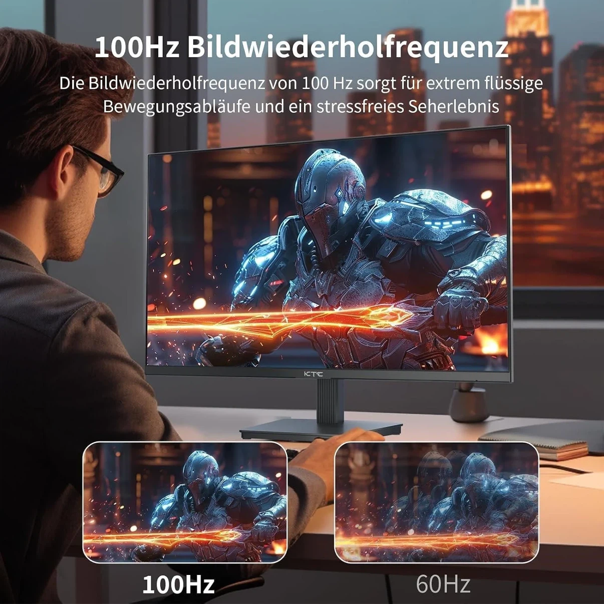 KTC 27" QHD Eye Care Monitor 100Hz IPS HDR10 - photo 2