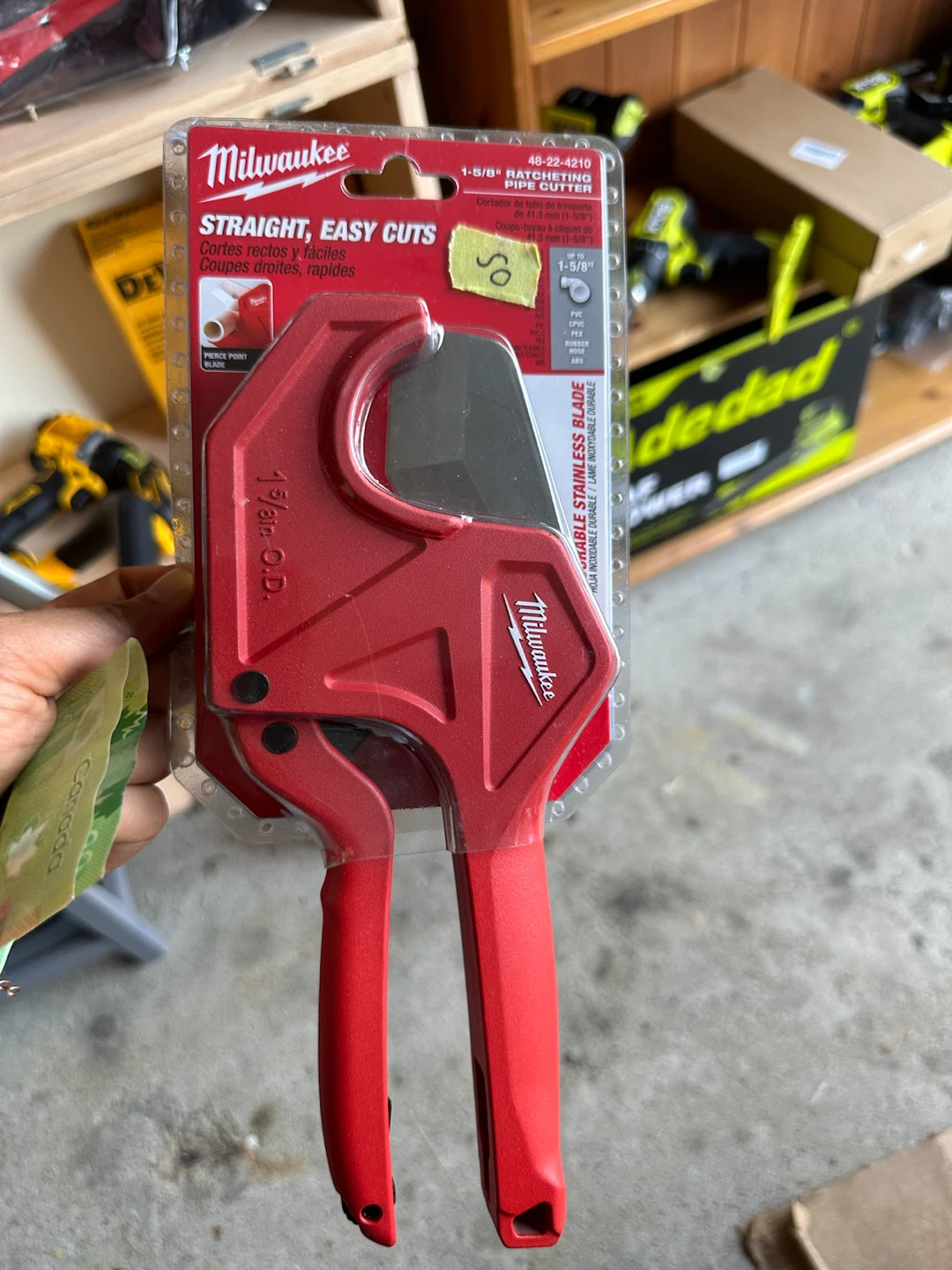 Milwaukee 1-5/8" Ratcheting Pipe Cutter
