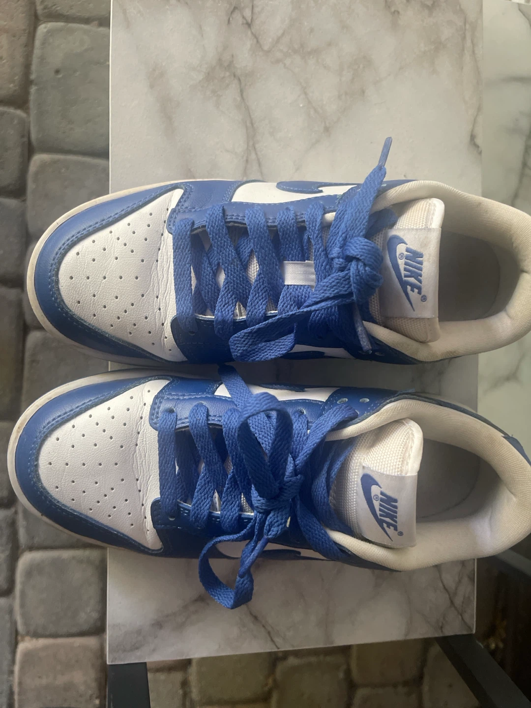 Nike Dunk Low White Blue Sneakers