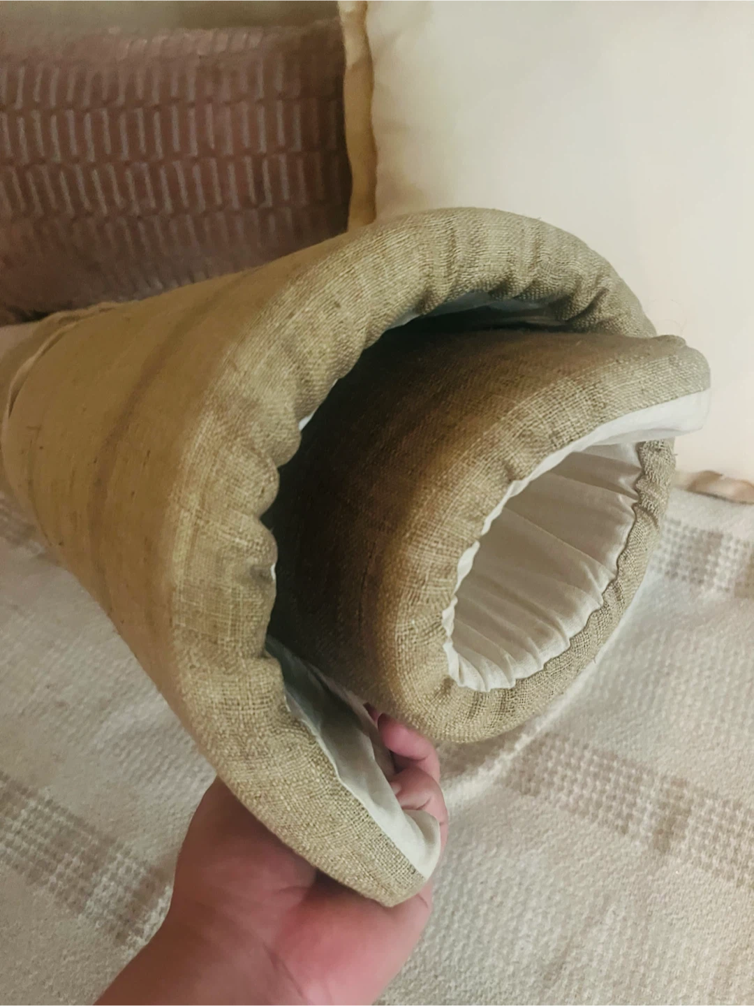 Bespoke Linen Hemp Meditation Mat